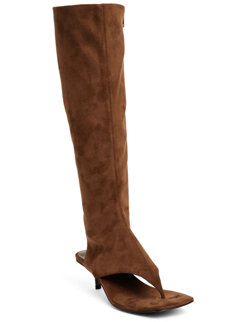 {Jeffery Campbell} Confidence Knee High Sandals In Brown Neoprene